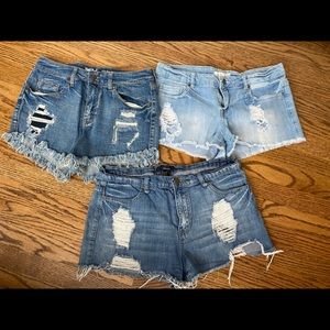 Lot of Jean shorts